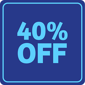 40% OFF<br />MAINS